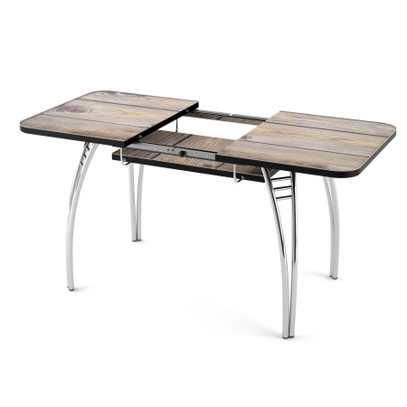 Стол Паук раздвижной В1, пластик Сосна Онтарио / Хром