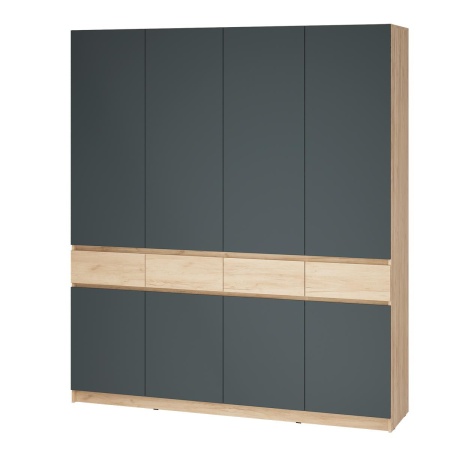 мс для прихожей Стоуби ШК-2000 дуб крафт золотой/серый графит