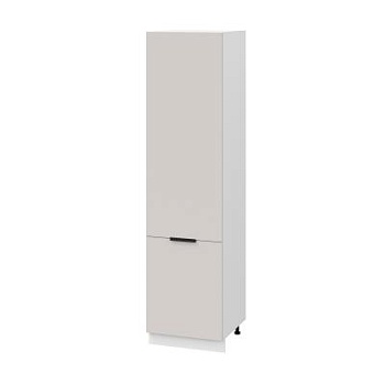 Пенал (премьер) П600Н-11 Корпус: ЛДСП белый 16мм; фасад: фрезеровка Оливия, МДФ моно керамика 16 мм