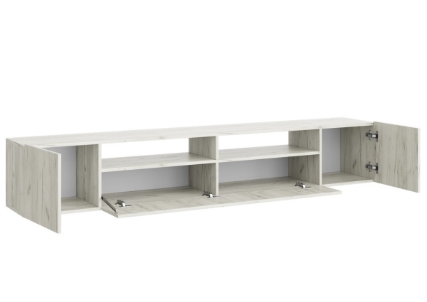 СОЛО-16 Тумба под ТВ (ЛДСП) Дуб крафт белый / Дуб Крафт белый СОЛО-16 Тумба под ТВ (ЛДСП) Дуб крафт белый / Дуб Крафт белый