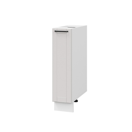 Шкаф шижний ШНБ 200 Корпус: ЛДСП белый 16мм; фасад: фрезеровка Диада, МДФ лофт крем 16 мм