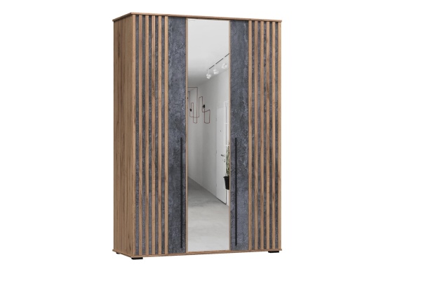 Марракеш Шкаф 3х ств. 1500 Дуб вотан / Цемент темный