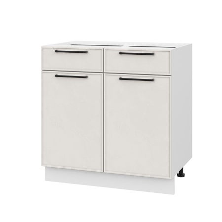 Шкаф нижний с ящиками ШН2Я 800 Либерти белый арт (МДФ 16мм МС София)