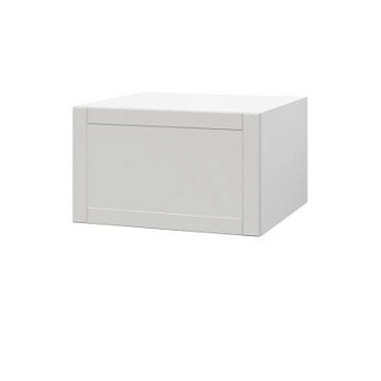 Шкаф верхний  антресоль ШВА 600 Корпус: ЛДСП белый 16мм; фасад: фрезеровка Диада, МДФ лофт крем 16 мм