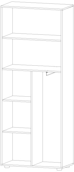 Шкаф стеллаж Ральф Анкор светлый