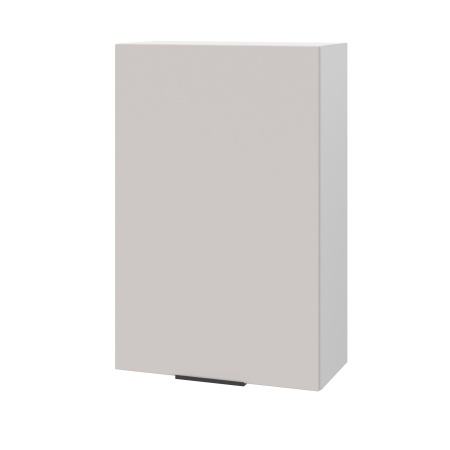 Шкаф верхний (премьер) ШВ 600Н-1 Корпус: ЛДСП белый 16мм; фасад: фрезеровка Оливия, МДФ моно керамика 16 мм