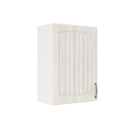 Шкаф верхний ШВ 500 Корпус: ЛДСП белый 16мм; фасад: фрезеровка Гренада, МДФ сандал 16мм