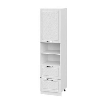 Пенал (премьер) ПД600Н-12Я Барселона белый массив (МДФ 16мм МС София)