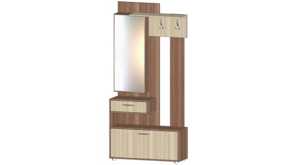 Секция с зеркалом Инфинити Ясень Шимо комбинированный