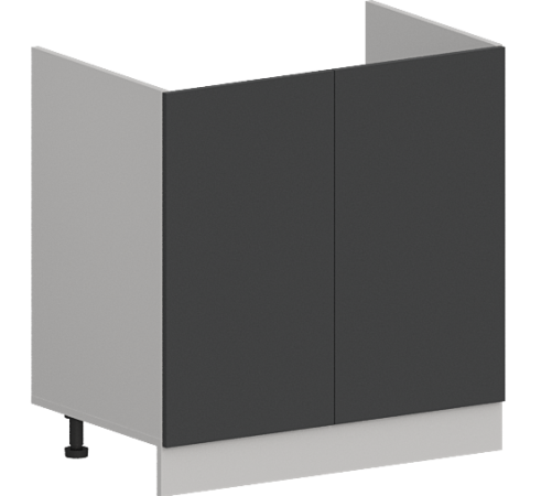 Шкаф нижний под мойку ШНМ 800 Гарден Графит софт