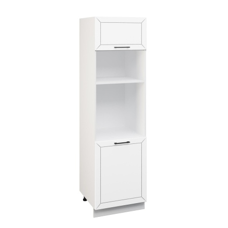 Пенал ПДГ 600 Корпус: ЛДСП белый 16мм; фасад: фрезеровка Кельн, МДФ софт даймонд 16мм