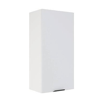 Шкаф верхний (премьер) ШВ 450Н Корпус: ЛДСП белый 16мм; фасад: фрезеровка Норд, МДФ софт даймонд 16 мм