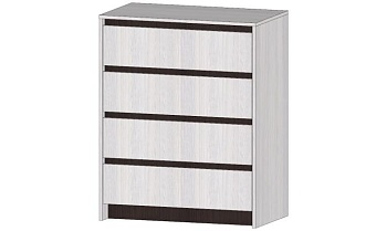 Бостон Комод 4 ящика Анкор светлый / Венге