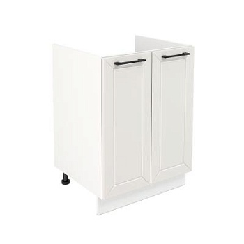 Шкаф нижний под мойку ШНМ 600 Корпус: ЛДСП белый 16мм; фасад: фрезеровка Кельн, МДФ софт айвори 16 мм Шкаф нижний под мойку ШНМ 600 Корпус: ЛДСП белый 16мм; фасад: фрезеровка Кельн, МДФ софт айвори 16 мм