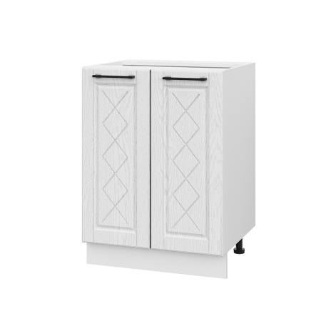 Шкаф нижний ШН 600 Барселона белый массив (МДФ 16мм МС София)