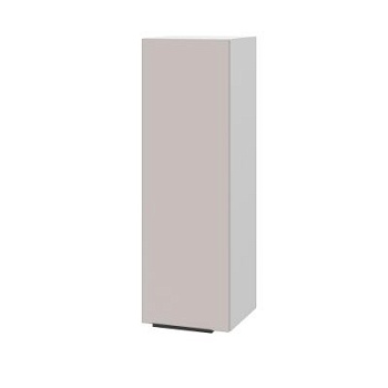 Шкаф верхний (премьер) ШВ 300Н Корпус: ЛДСП белый 16мм; фасад: фрезеровка Оливия, МДФ сиена тауп 16 мм