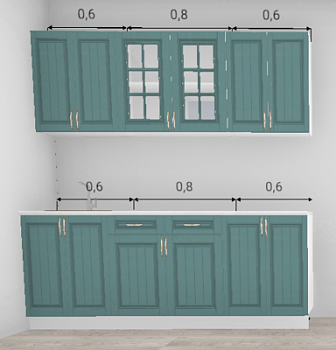 Кухня Барселона Морское дерево 2,0 м (11483)