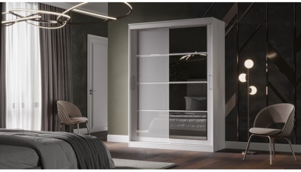 Шкаф купе Соната 1,6 м. Анкор светлый