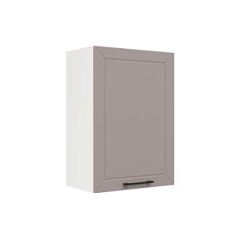 Шкаф верхний ШВ 500 Корпус: ЛДСП белый 16мм; фасад: фрезеровка Кельн, МДФ софт тоффи 16мм