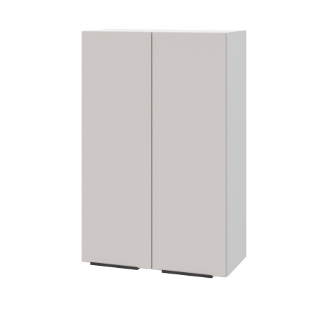 Шкаф верхний (премьер) ШВ 600Н Корпус: ЛДСП белый 16мм; фасад: фрезеровка Оливия, МДФ моно керамика 16 мм