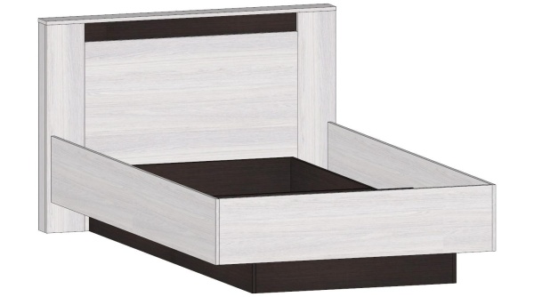 Бостон Кровать 1200 Анкор светлый / Венге