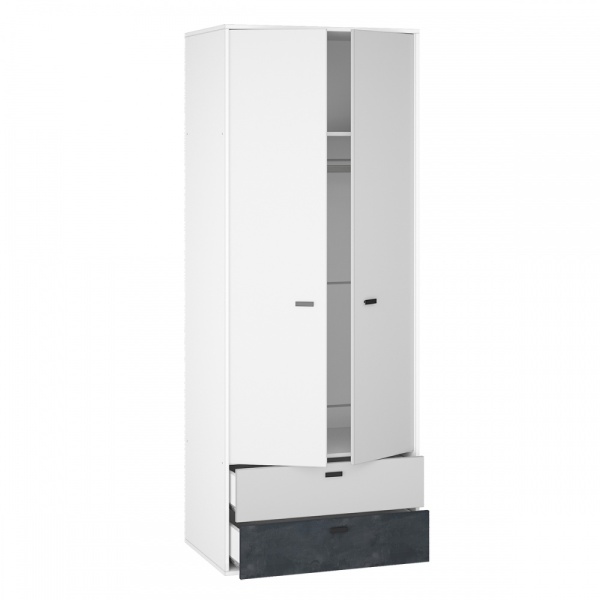 мс для детской Накки ШК2Я-800 Белый / Белый + Серый + Угольный камень