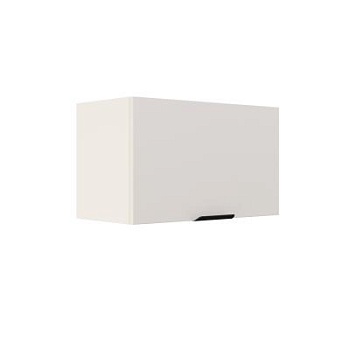 Шкаф верхний горизонтальный ШВГ 600 Корпус: ЛДСП белый 16мм; фасад: фрезеровка Норд, МДФ софт даймонд 16 мм