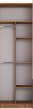 RICH Шкаф ШК-002 Дуб Крафт золотой / Кенди U9114 (УД) / Сумеречный голубой