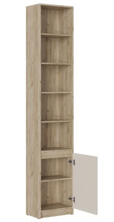 БОСТОН Стеллаж СЖ-001 ЛДСП (Комплект) Корпус - Дуб Крафт серый  Фасад ЛДСП - Кашемир 5981 BS