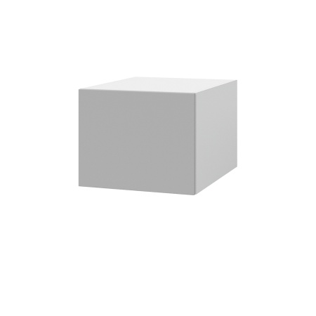 Шкаф верхний  антресоль ШВА 450 Корпус: ЛДСП белый 16мм; фасад: фрезеровка Оливия, ЛДСП серый софт 16 мм