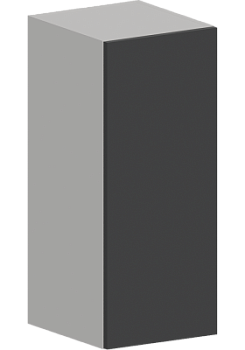 Шкаф верхний ШВ 300 Гарден Графит софт