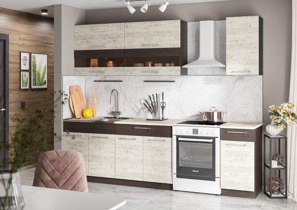 Кухня Маша Венге / Дуб Крафт белый