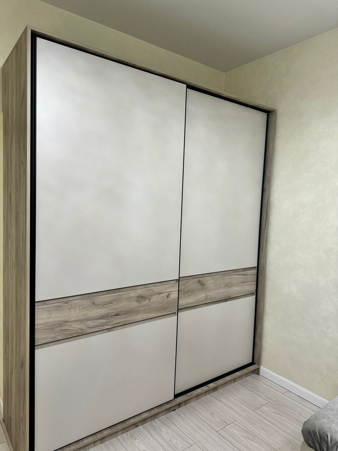 БОСТОН ШК-005 Шкаф-купе ЛДСП (Комплект) Дуб крафт серый / Кашемир