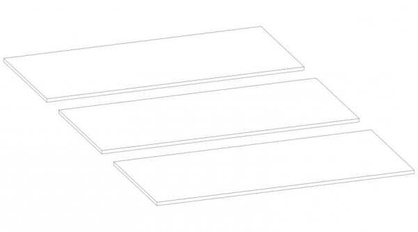 Бостон Кровать 1200 Дуб вотан / Венге