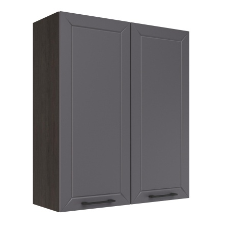 Шкаф верхний (премьер) ШВ 800Н Корпус: ЛДСП венге 16мм; фасад: фрезеровка Кельн, МДФ софт смок 16мм