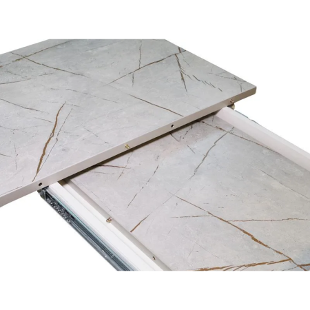 Стол Неаполь раздвижной В1, пластик (1100*700*400) Lemark 0435 / Белое/белый/белый