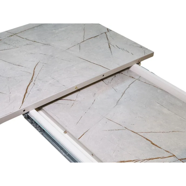 Стол Неаполь раздвижной В1, пластик (1100*700*400) Lemark 0435 / Белое/белый/белый