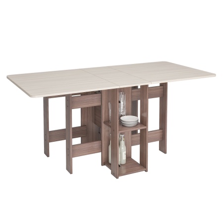 Стол-книжка с баром СТК-002 Ясень шимо темный/ясень шимо светлый