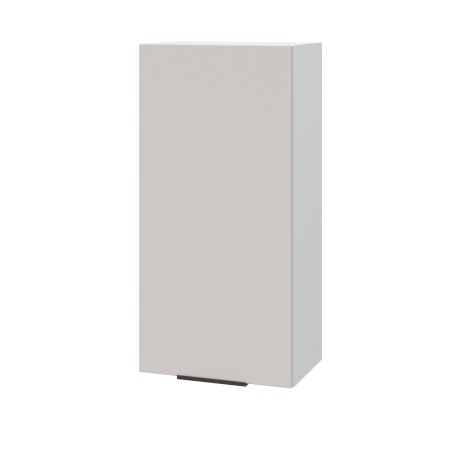 Шкаф верхний (премьер) ШВ 450Н Корпус: ЛДСП белый 16мм; фасад: фрезеровка Оливия, МДФ моно керамика 16 мм