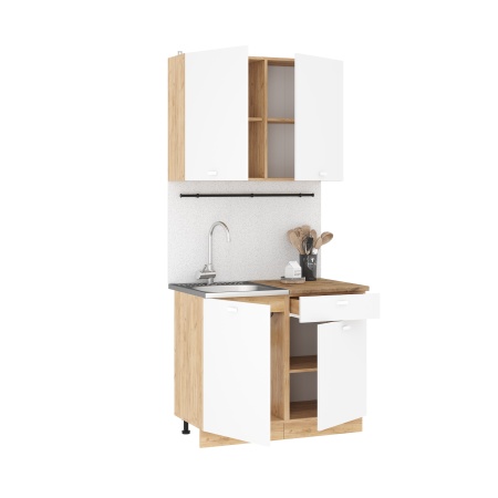 Кухня Дана 1,0 Дуб Крафт золотой / Белый