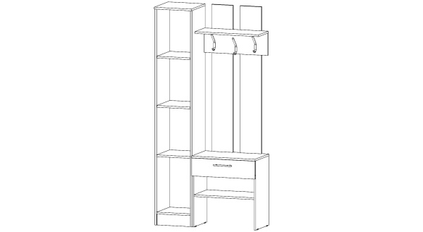 Прихожая София Венге / Анкор светлый