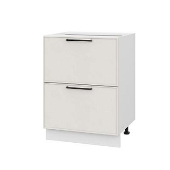 Шкаф нижний с ящиками ШНГ2Я 600 Либерти белый арт (МДФ 16мм МС София)