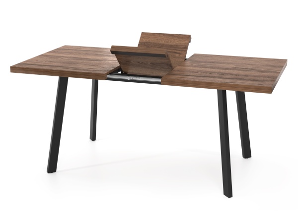 Стол Дублин 32 CRAFT бабочка В2, ЛДСП (1200*800*380) Дуб Шоколад / Черный