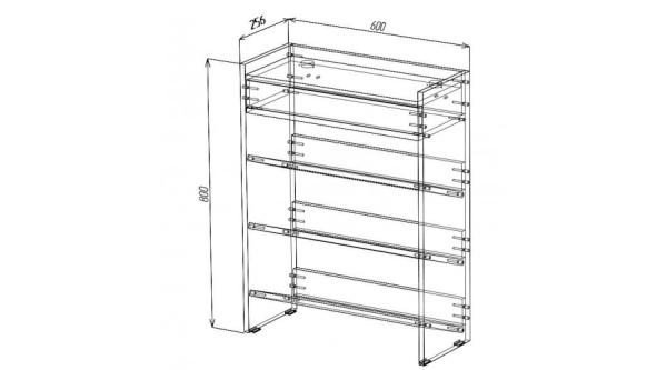 Обувница Визит Венге Обувница Визит Венге