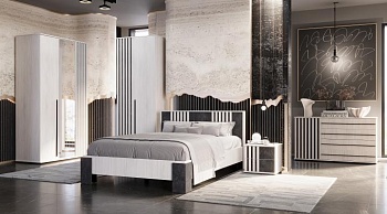 Модульная спальня Марракеш Анкор светлый / Цемент темный