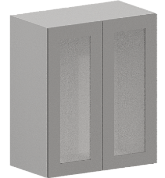 Шкаф верхний со стеклом ШВС 600 Гарден Лайт грей