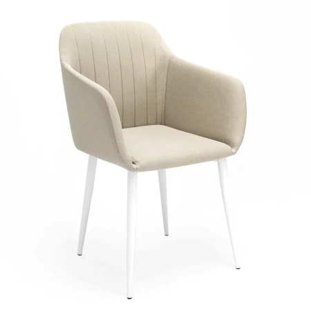Стул Диор Бежевый Ultra Sand / Белый