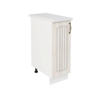 Шкаф нижний ШН 300 Корпус: ЛДСП белый 16мм; фасад: фрезеровка Гренада, МДФ сандал 16мм