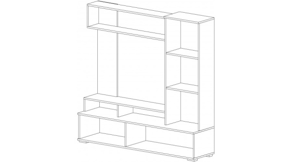 Гостиная Грейс Белый / Цемент светлый