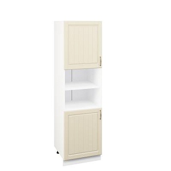 Пенал ПД600-11 Корпус: ЛДСП белый 16мм; фасад: фрезеровка Лондон, МДФ дуб крем 16мм Пенал ПД600-11 Корпус: ЛДСП белый 16мм; фасад: фрезеровка Лондон, МДФ дуб крем 16мм